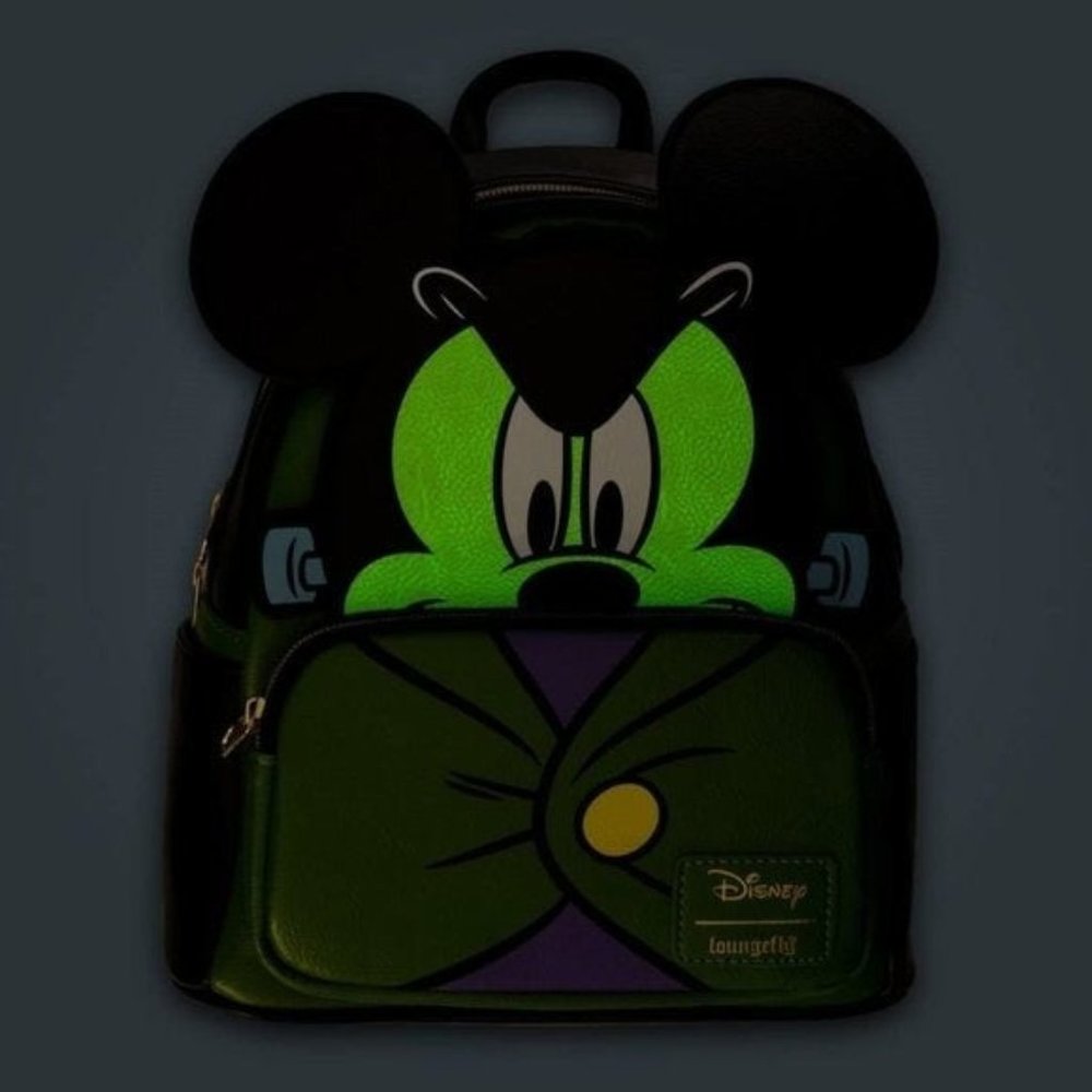 Mickey Mouse Frankenstein Mickey Cosplay Mini-Backpack Loungefly NEW NWT - Picture 3 of 7